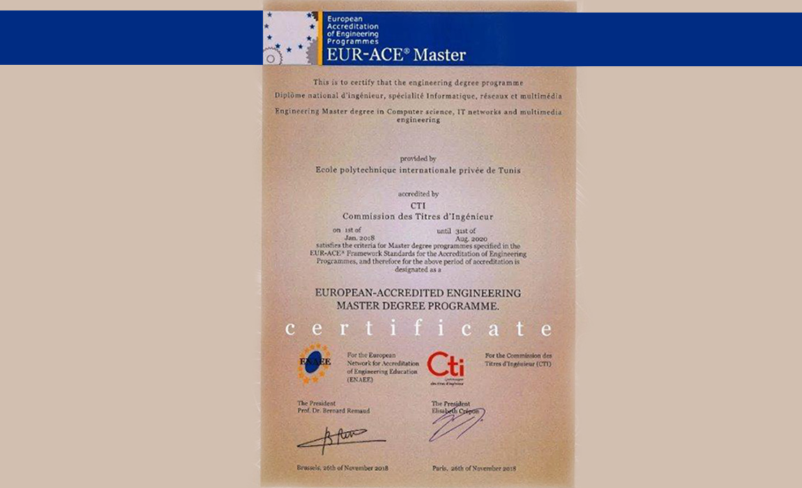 Polytech Intl, the youngest Tunisian school accredited by CTI-France